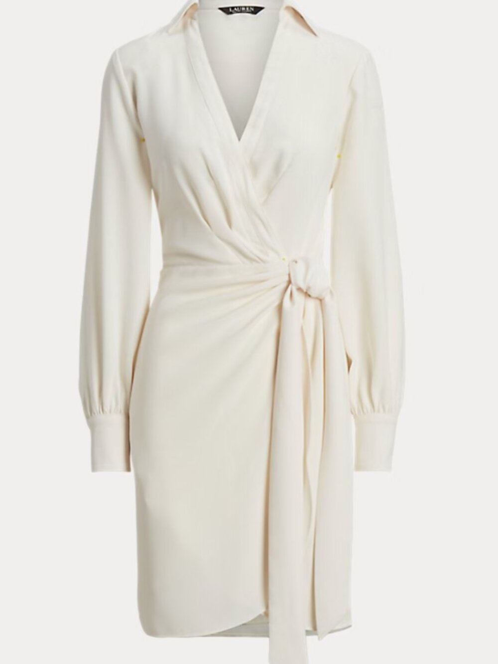 Ralph Lauren Double-Faced Georgette Wrap Dress